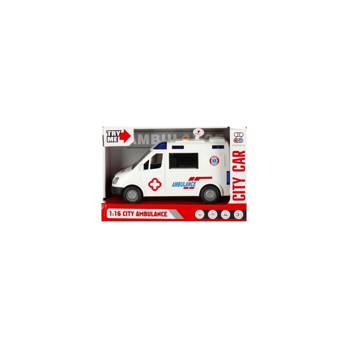 Ambulans 22cm, na baterie Mega Creative (524207)