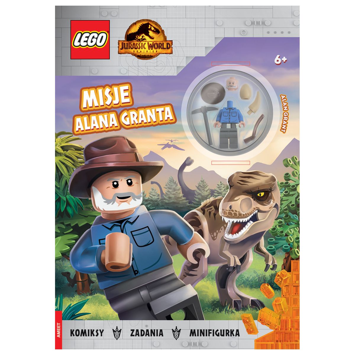 Książka dla dzieci LEGO® Jurassic World™. Misje Alana Granta Ameet (LNC6204)