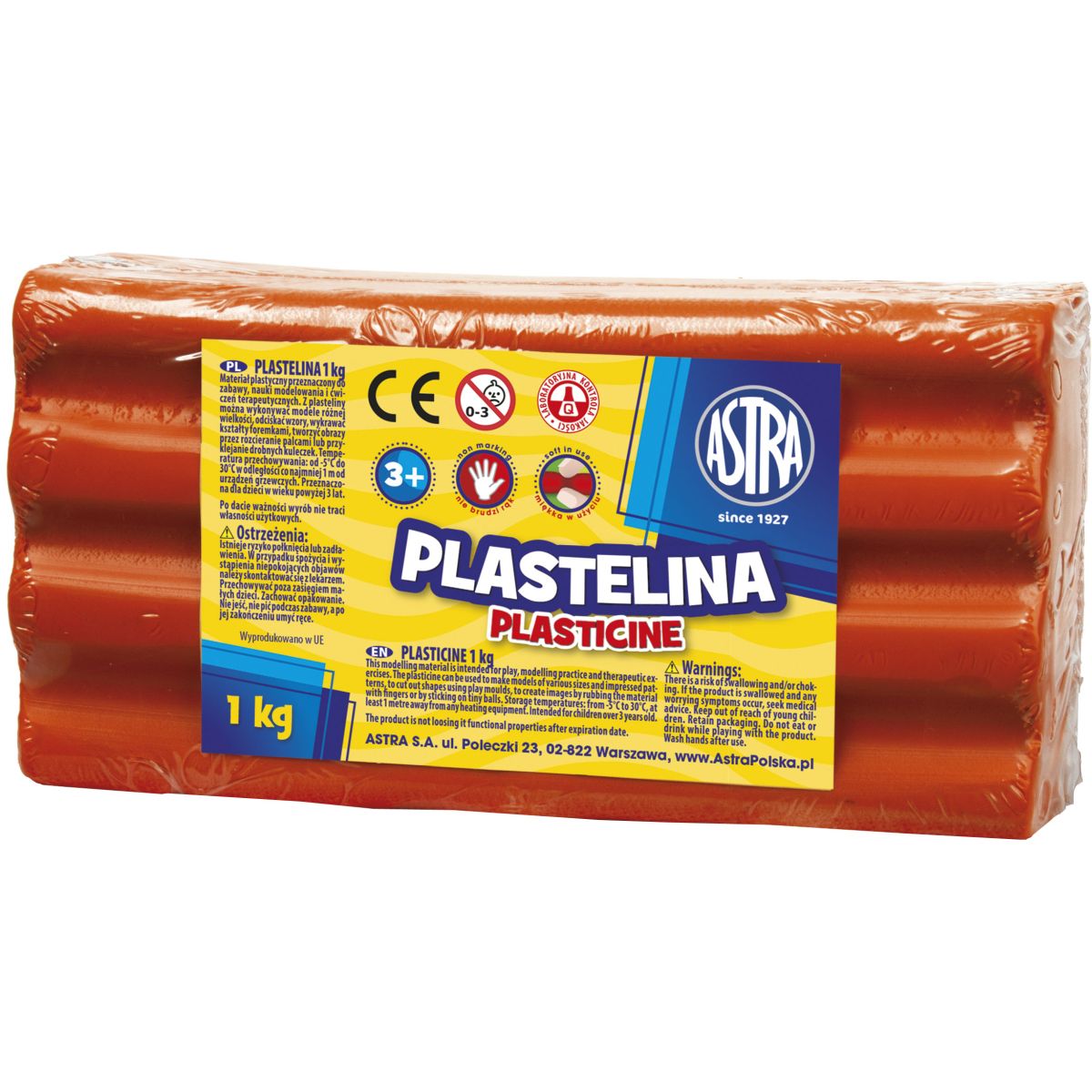 Plastelina Astra 1 kol. czerwona 1000g