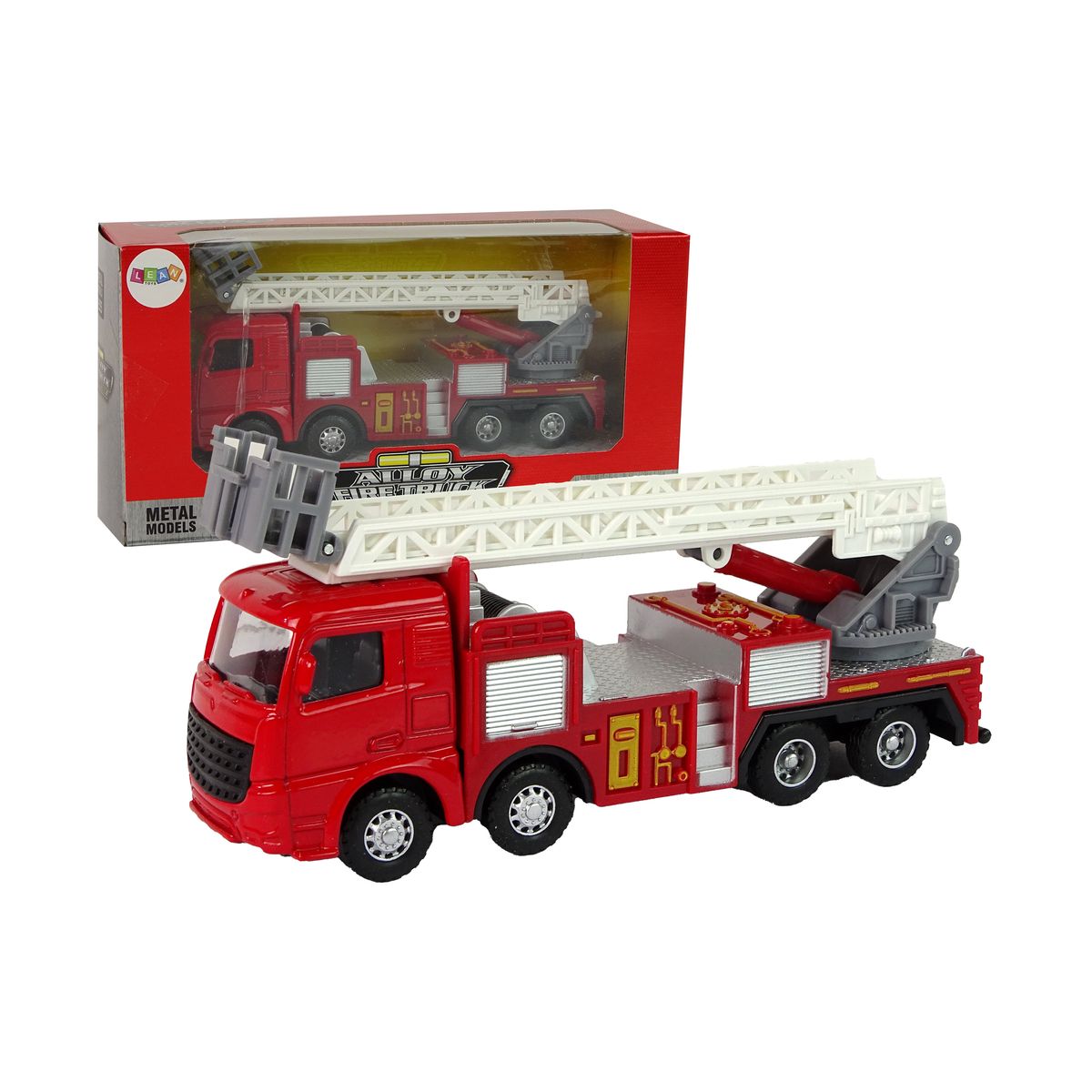 Samochód strażacki Napęd Frykcyjny Drabina 1:55 Lean (13333)