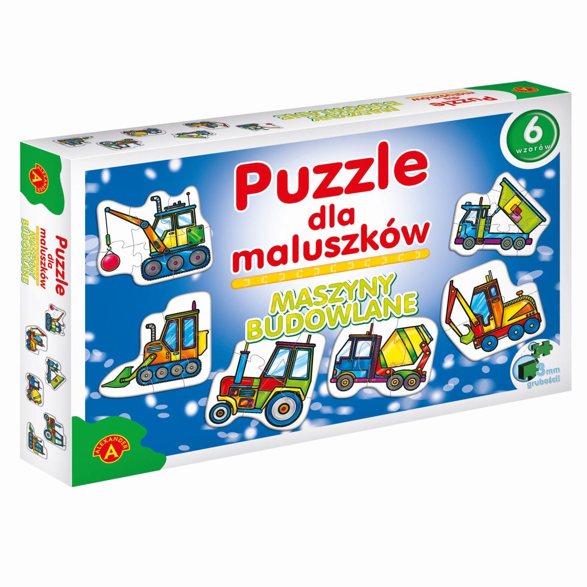 Puzzle Alexander MASZYNY BUDOWLANE DLA MALUCHÓW 27 el. (5906018005417)