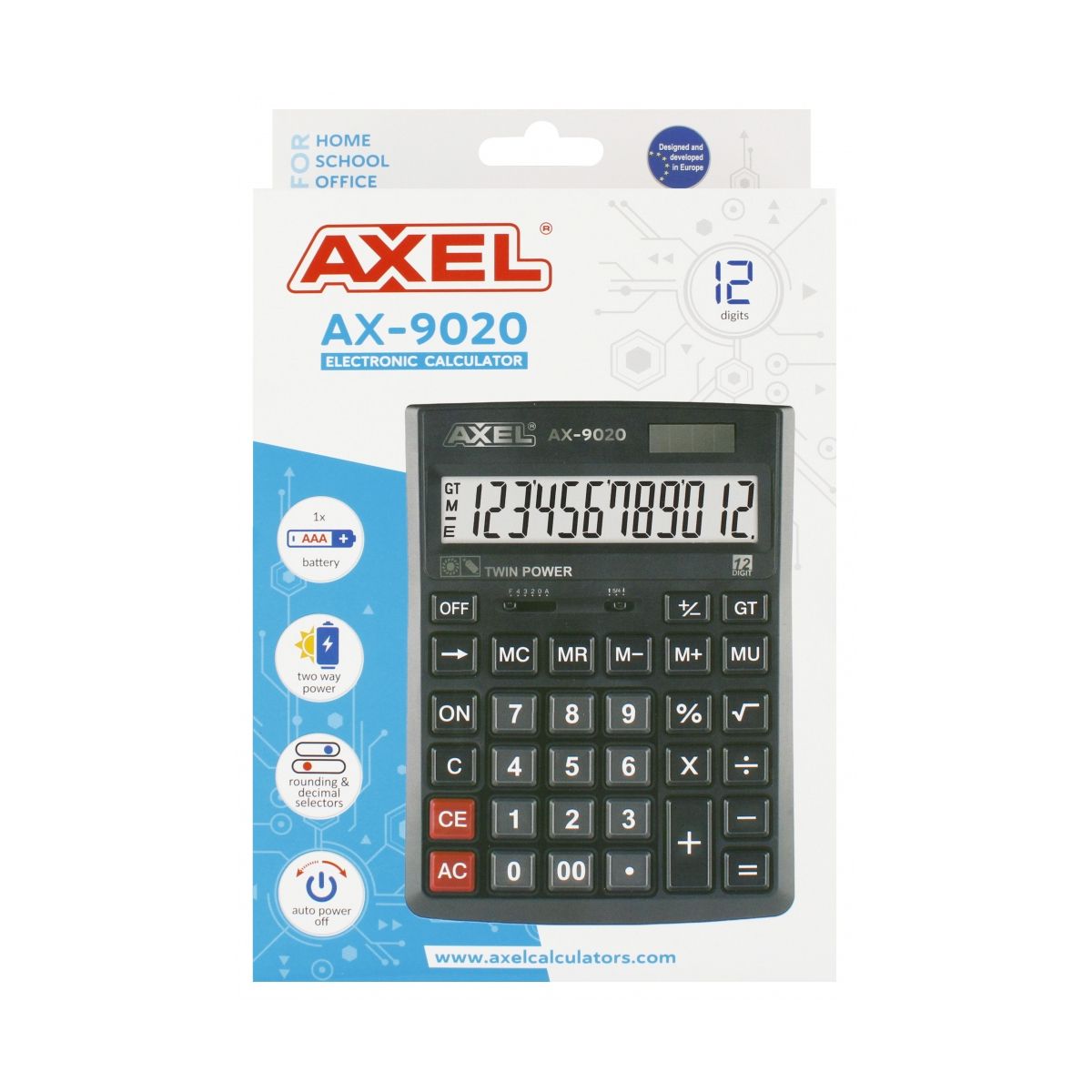 Kalkulator na biurko AX-9020 Axel (517220)