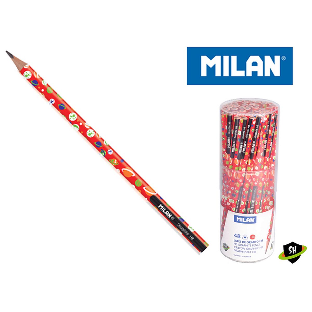 Ołówek Milan Super Heroes Space HB (0711315148SH)