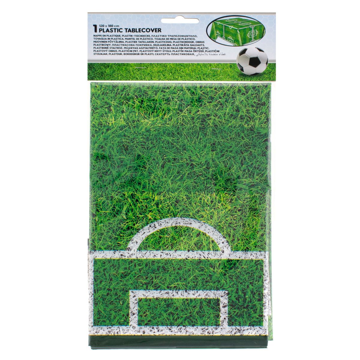 Obrus football party plastik [mm:] 1200x1800 Godan (86871)