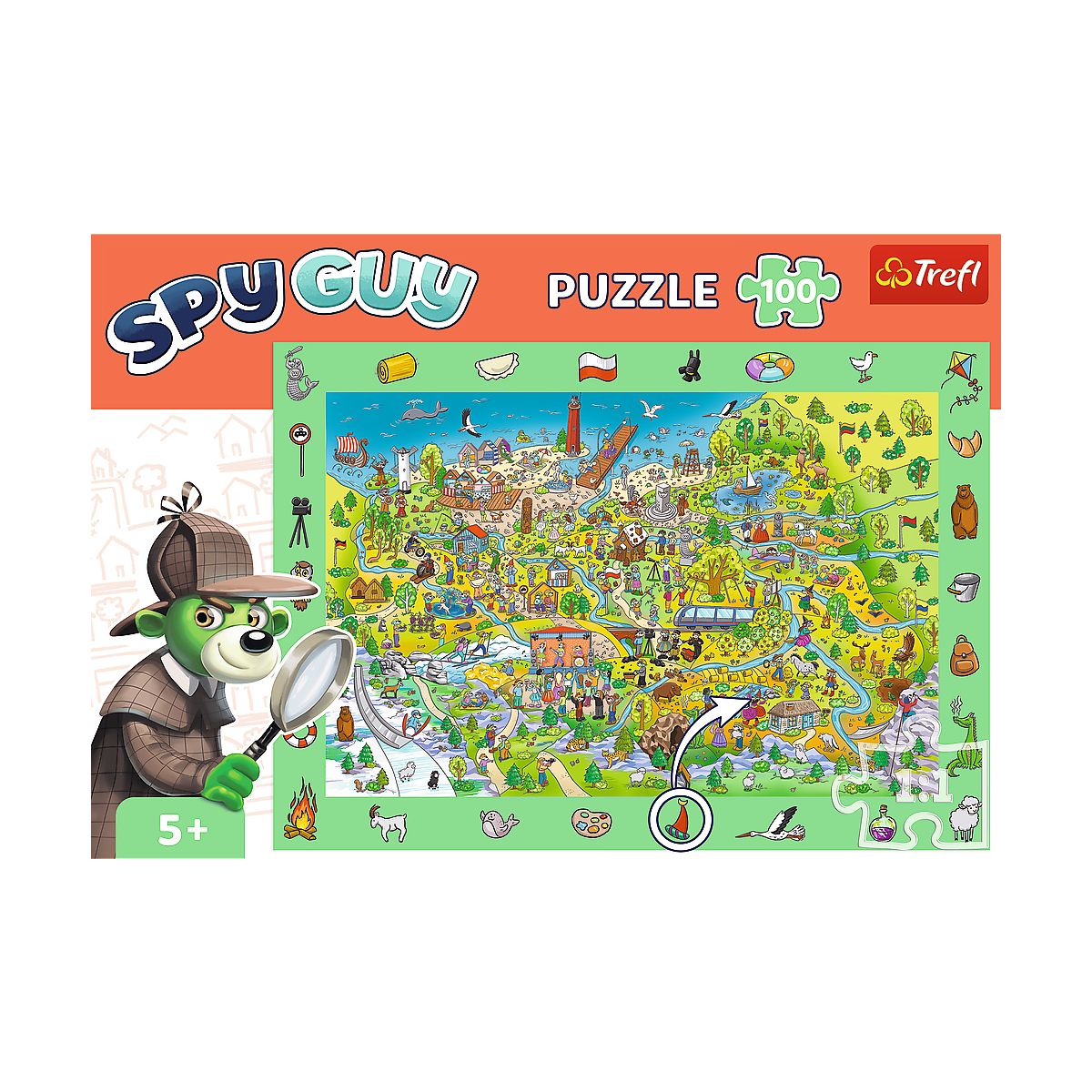 Puzzle Trefl Rodzina Treflików Spy Guy - Polska (15596)