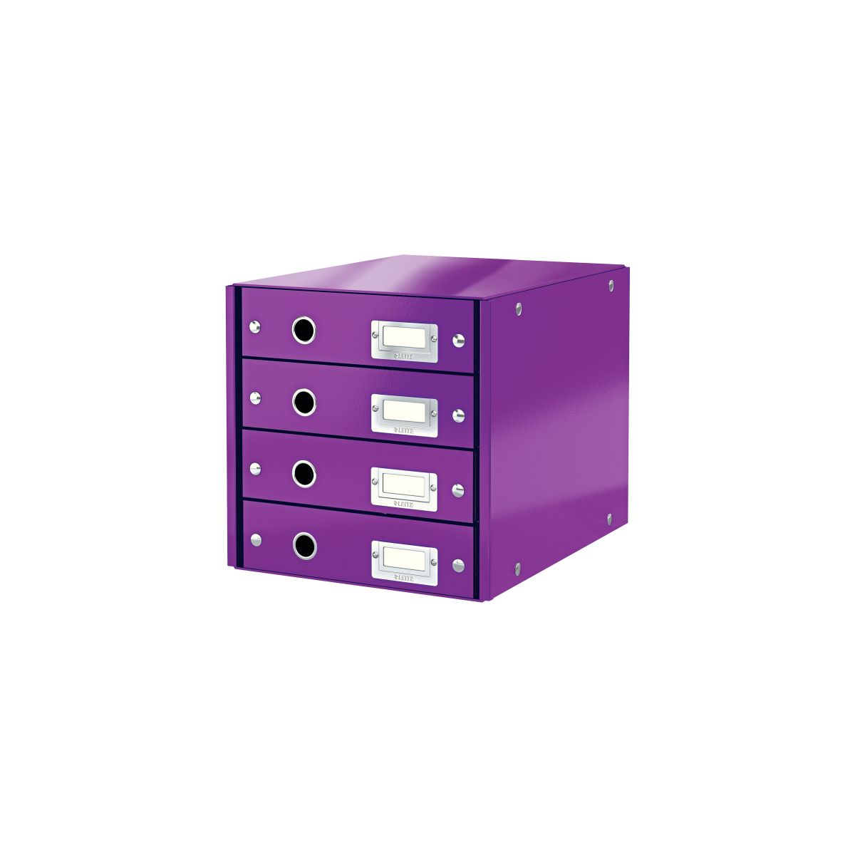 Pojemnik z szufladami Leitz Click & Store fioletowy 4 szuflad [mm:] 286x282x358 (60490062)