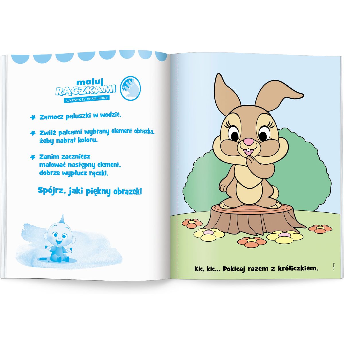 Książka dla dzieci Disney Maluch. Maluj Rączkami Ameet