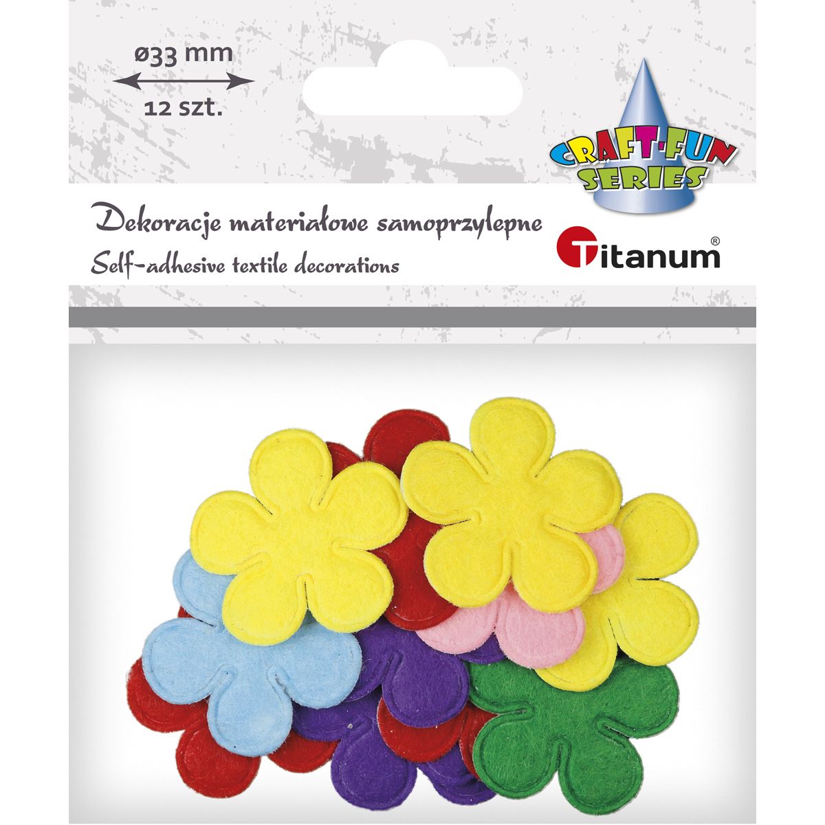 Ozdoba materiałowa Titanum Craft-Fun Series Kwiaty (MTCR-BY376)