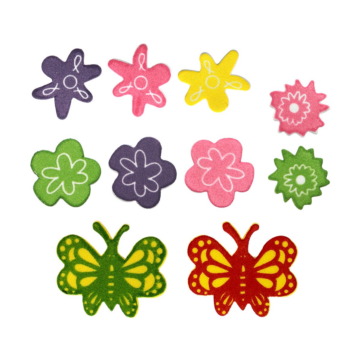 Naklejka (nalepka) Craft-Fun Series piankowe kwiaty, motyle Titanum (M-20)