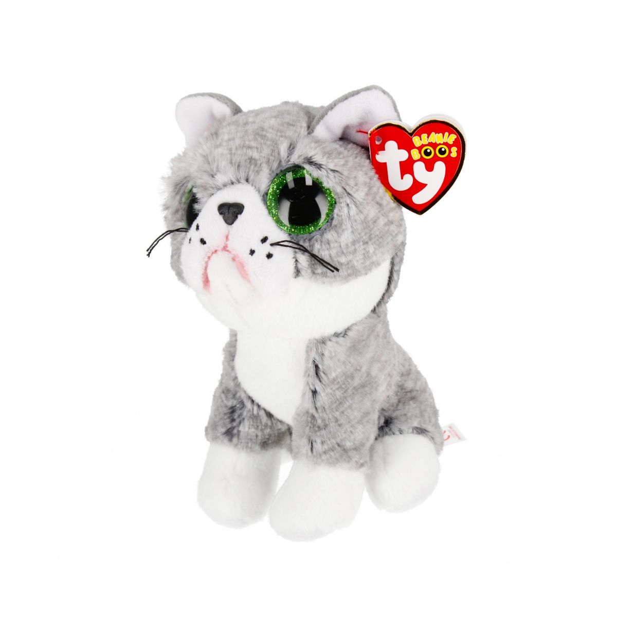 Pluszak Beanie Boos Fergus - szary kot [mm:] 150 Ty (TY36581)