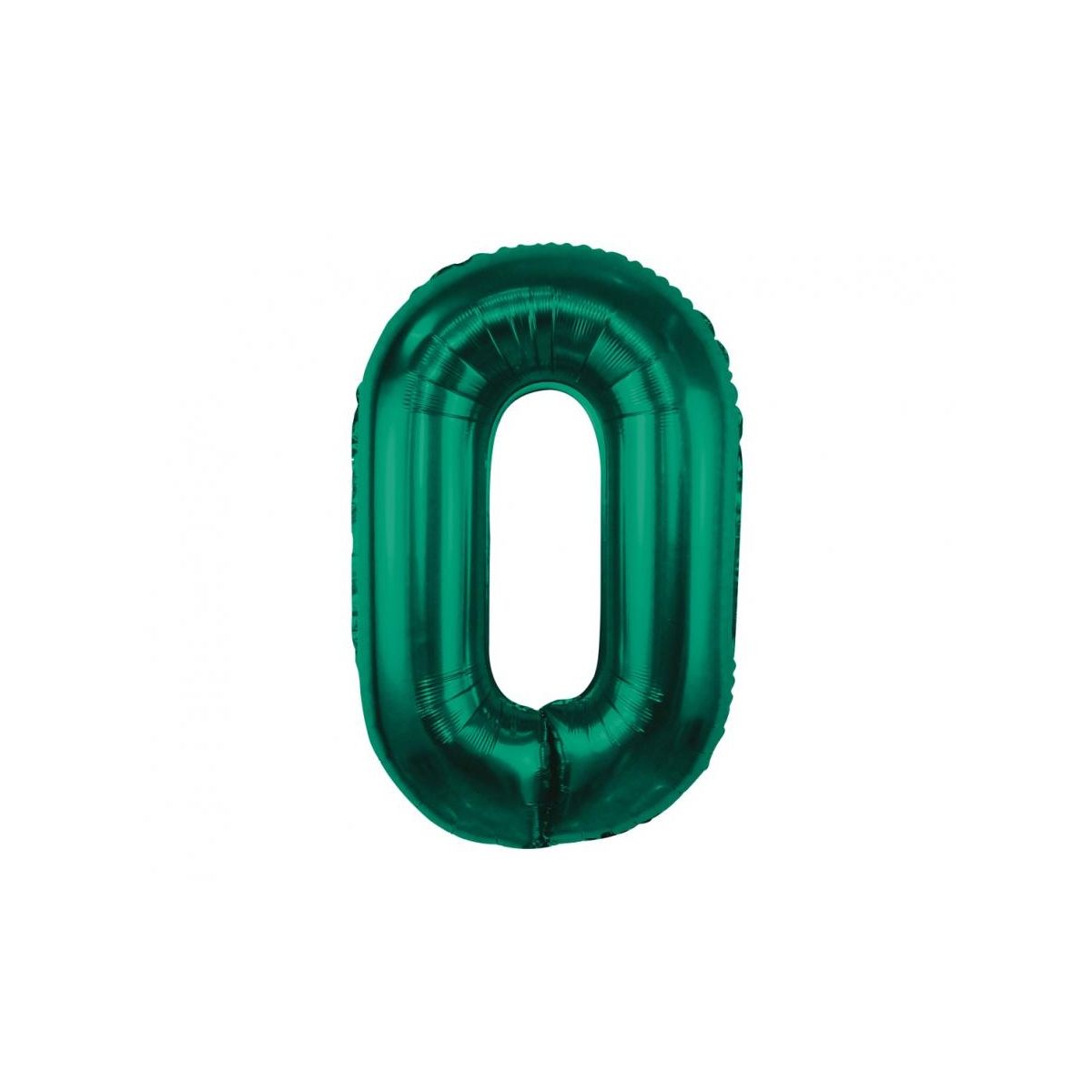 Balon foliowy Godan cyfra 0, zieleń butelkowa, 85 cm (CH-B8B0)