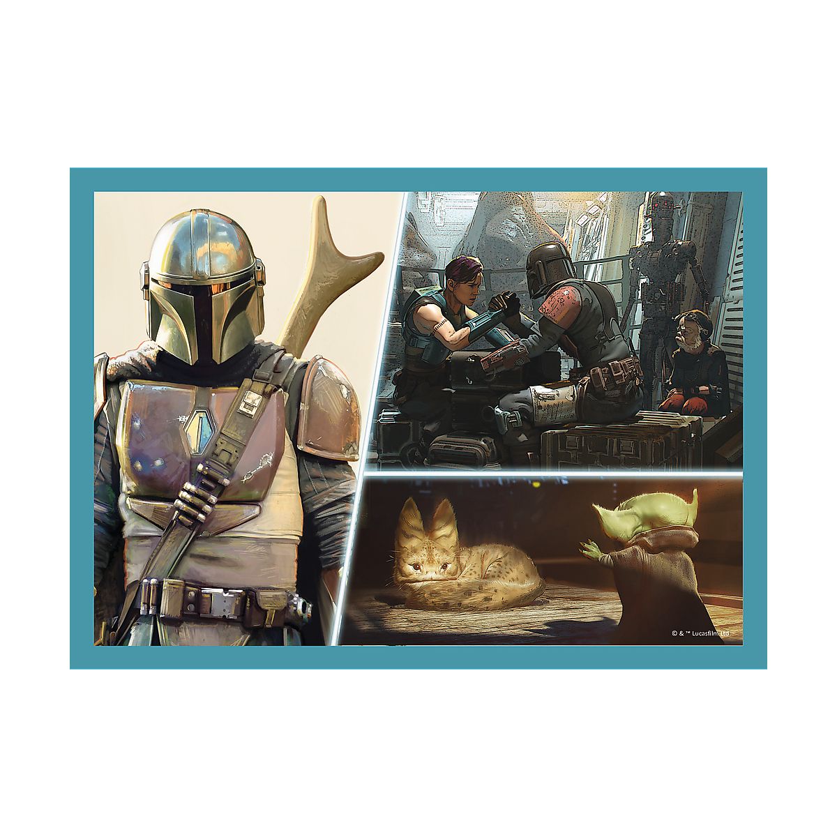 Puzzle Trefl Mandalorian 4w1 4w1 el. (34397)