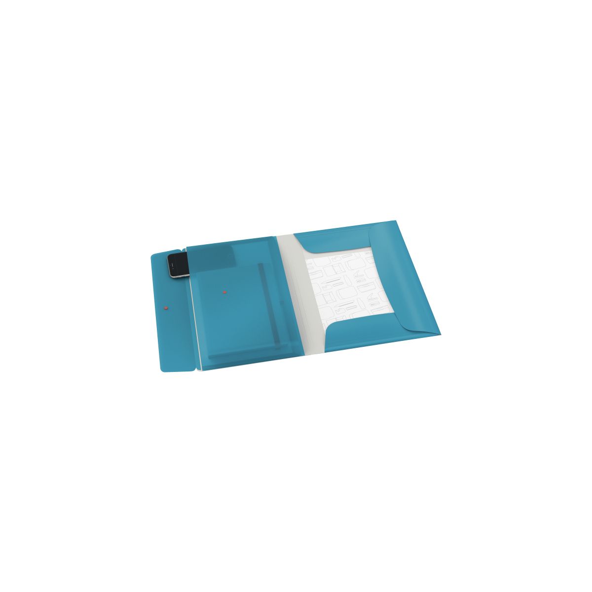 Teczka plastikowa na gumkę Cosy A4 niebieska Leitz (46190061)