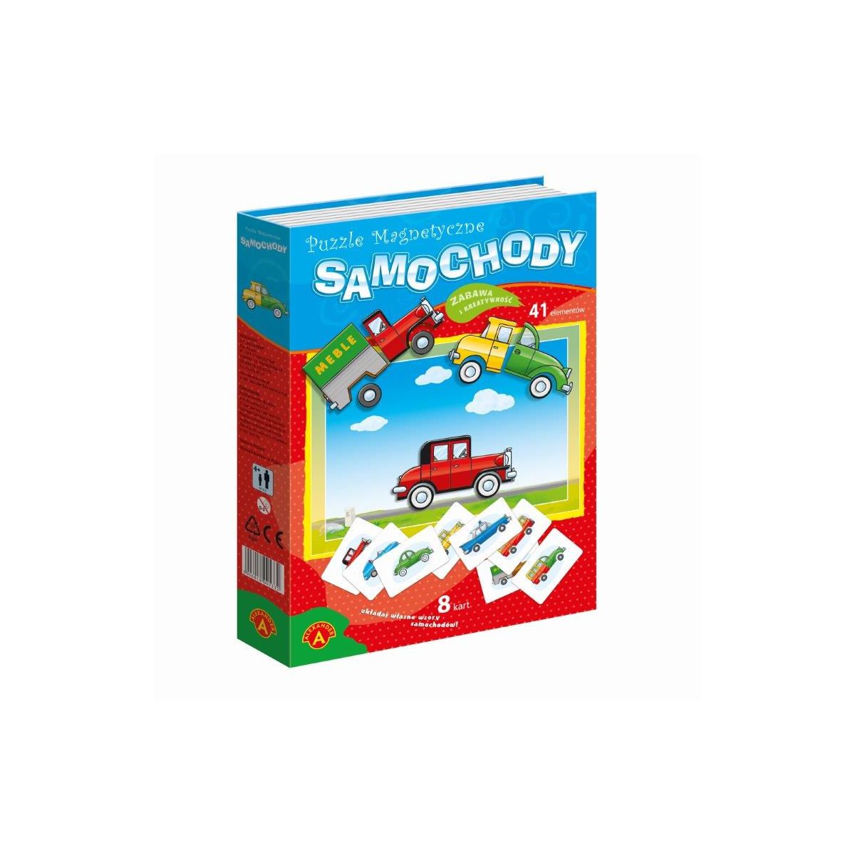 Puzzle Alexander magnetyczne - samochody 410 el.