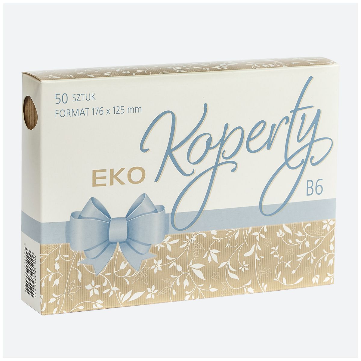 Koperta Eco kraft B6 szary [mm:] 176x125 Pol-mak (KB6_OGEKO) 50 sztuk