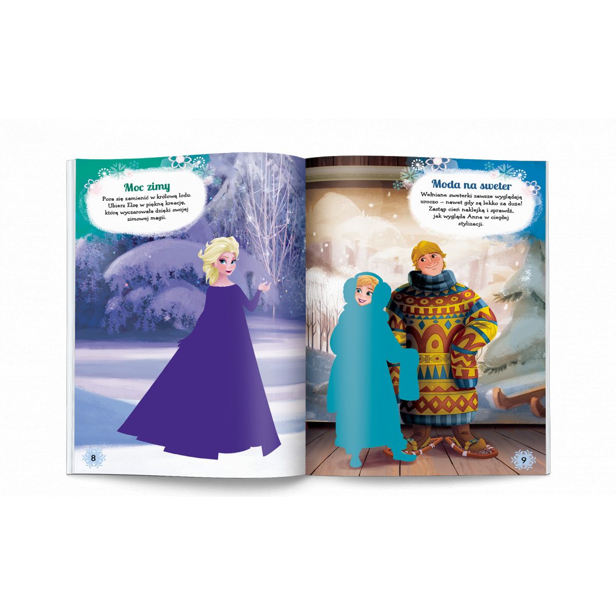 Książka dla dzieci Kraina lodu. Brokatowe Ubierank Ameet (SDLB 9105)