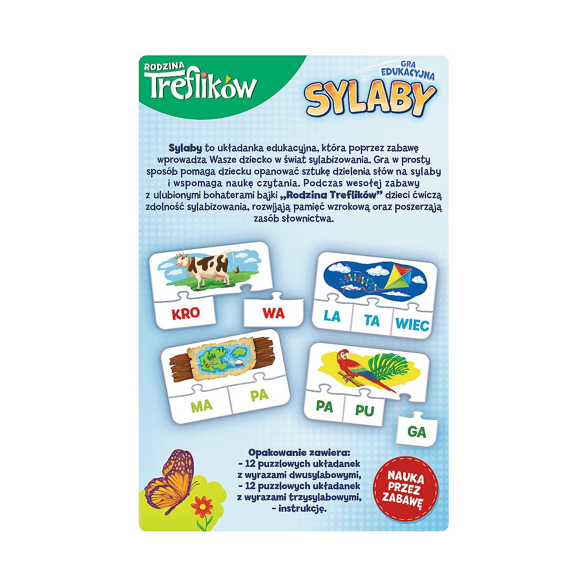 Gra edukacyjna Trefl Rodzina Treflików Sylaby Sylaby (02258)