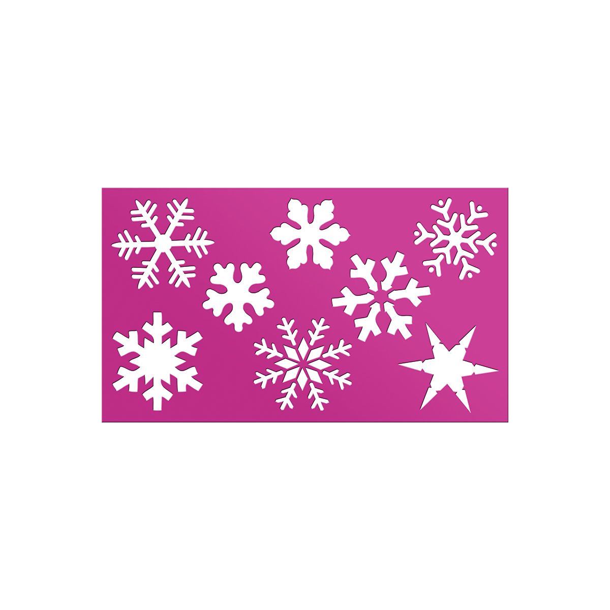 Szablon Craft-Fun Series Boże Narodzenie - płatki śniegu Titanum (DIY18-47)