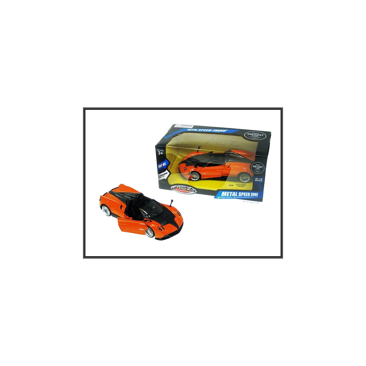 Samochód Pagani Huayra Roadster 1:24 pomarańczowy Hipo (HXCP089)