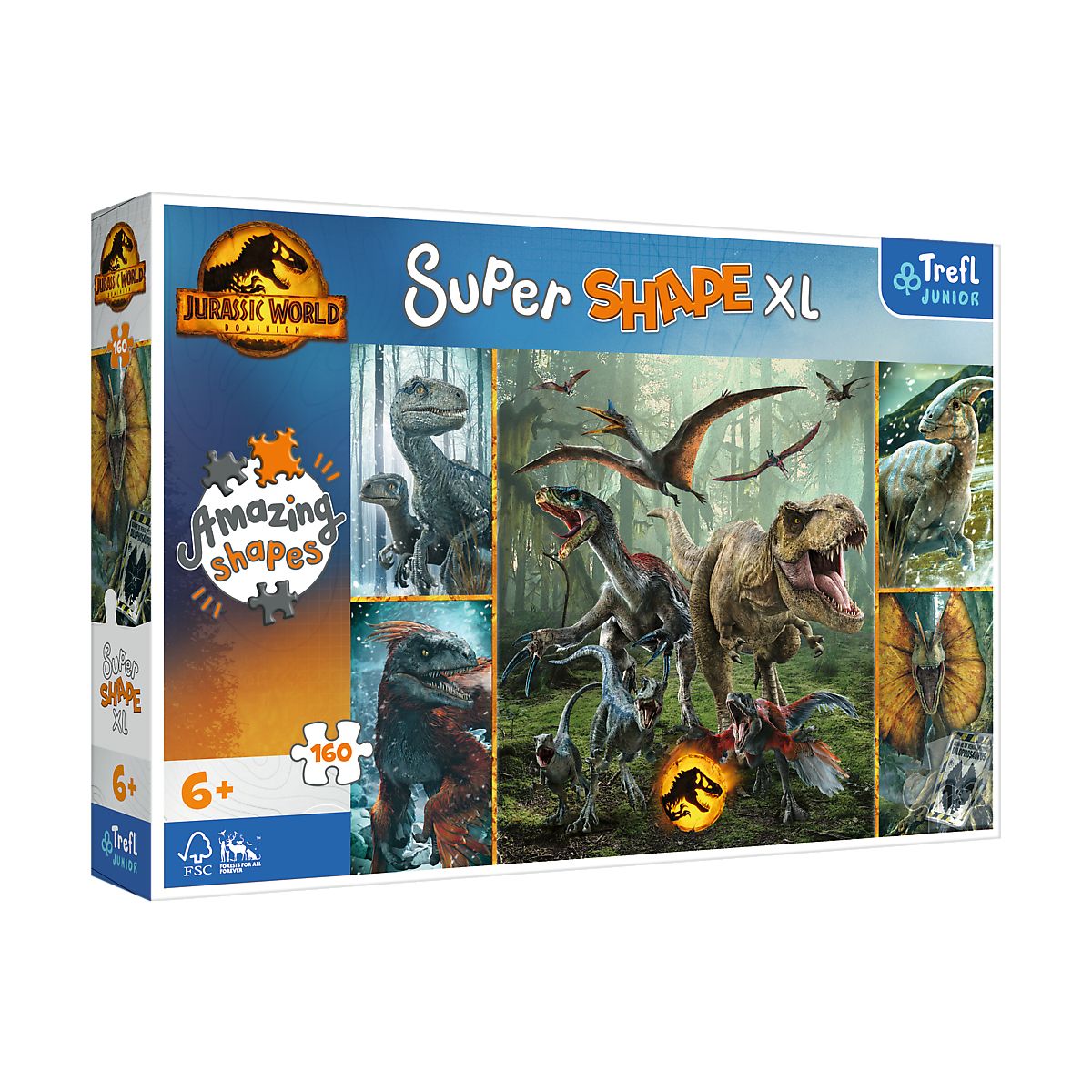 Puzzle Trefl Jurassic World XL Niezwykłe dinozaury 160 el. (50026)