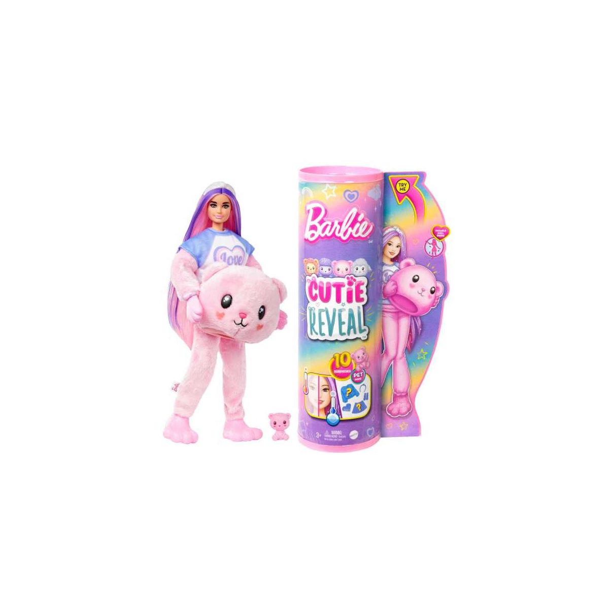 Lalka Cutie Reveal Seria Słodkie stylizacje [mm:] 290 Barbie (HKR04)