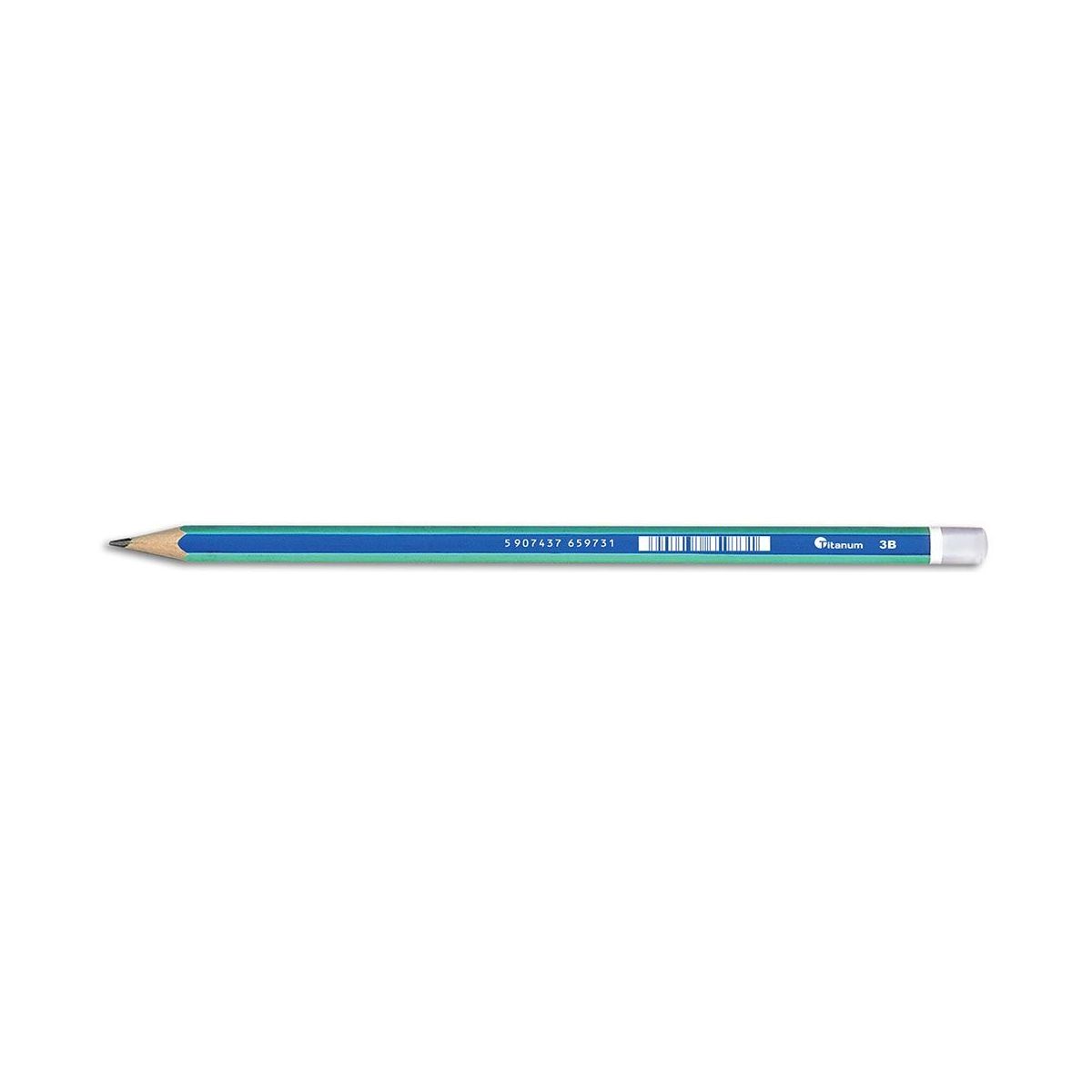 Ołówek Titanum drewniany bez gumki 3B (AS034B)