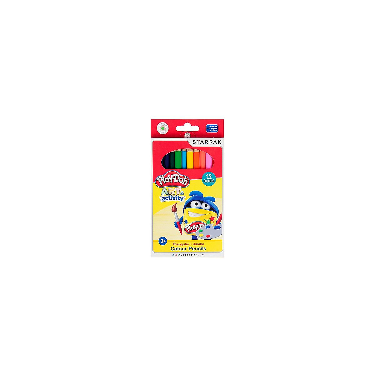 Kredki ołówkowe Starpak Play-Doh Jumbo 12 kol. (453911)