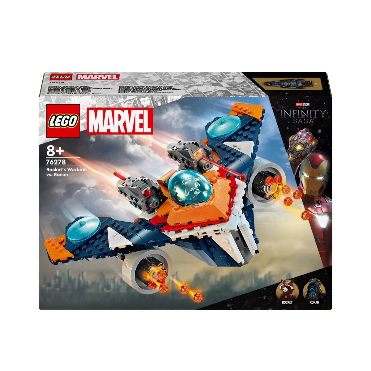 Klocki konstrukcyjne Lego Super Heroes Warbird Rocketa vs. Ronan (76278)