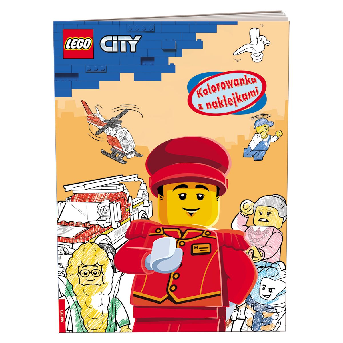 Książka dla dzieci LEGO? City. Kolorowanka z Naklejkami Ameet