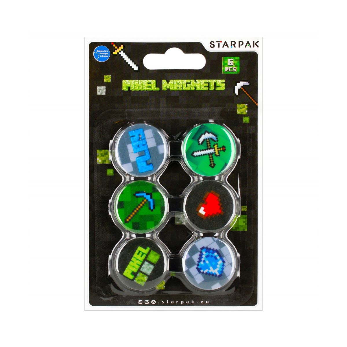 Magnes mix Starpak (528366) 6 sztuk