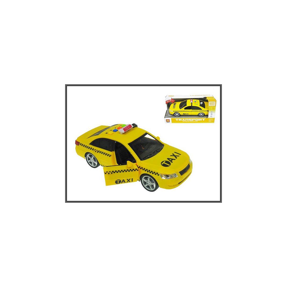 Samochód Taxi ze światłem i dźwiękiem w skali 1:16 (24cm) Hipo (H12329)