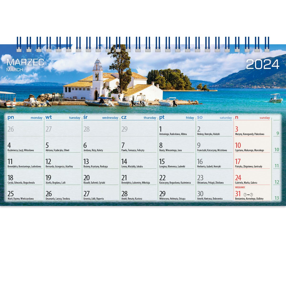 Kalendarz biurkowy Wydawnictwo Telegraph Explorer 230mm x 170mm (H1)