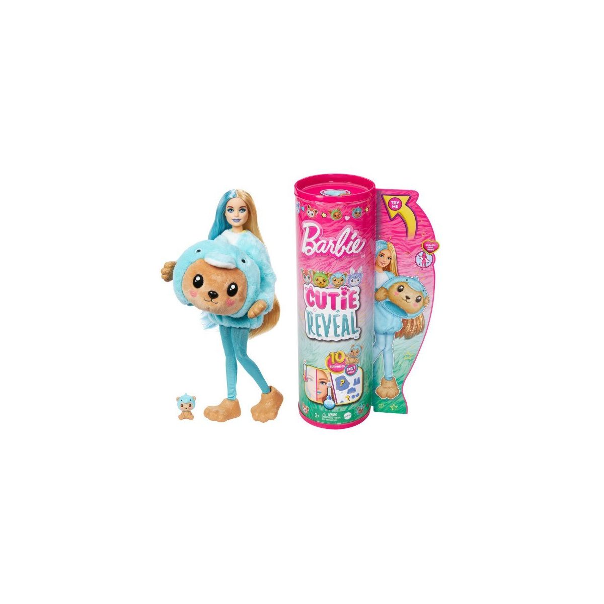 Lalka Cutie Color Reveal Miś-delfin [mm:] 290 Barbie (HRK25)