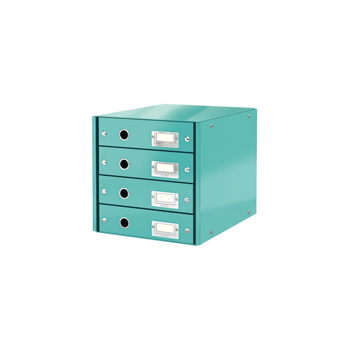 Pojemnik z szufladami Leitz Click & Store turkusowy 4 szuflad [mm:] 286x282x358 (60490051)