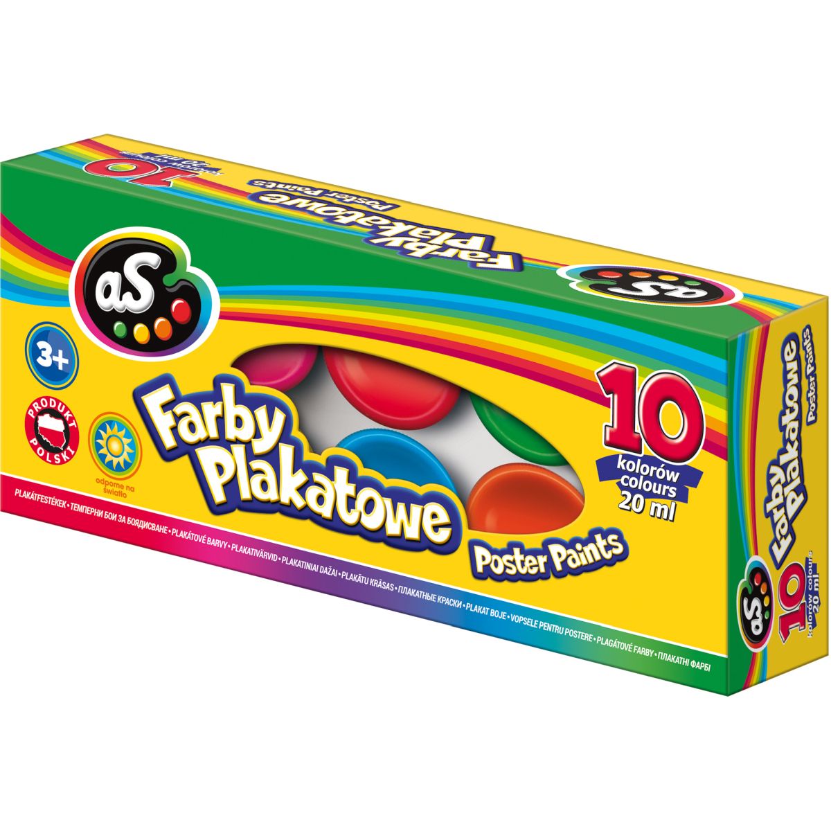 Farby plakatowe As kolor: mix 20ml 10 kolor. (301215008)