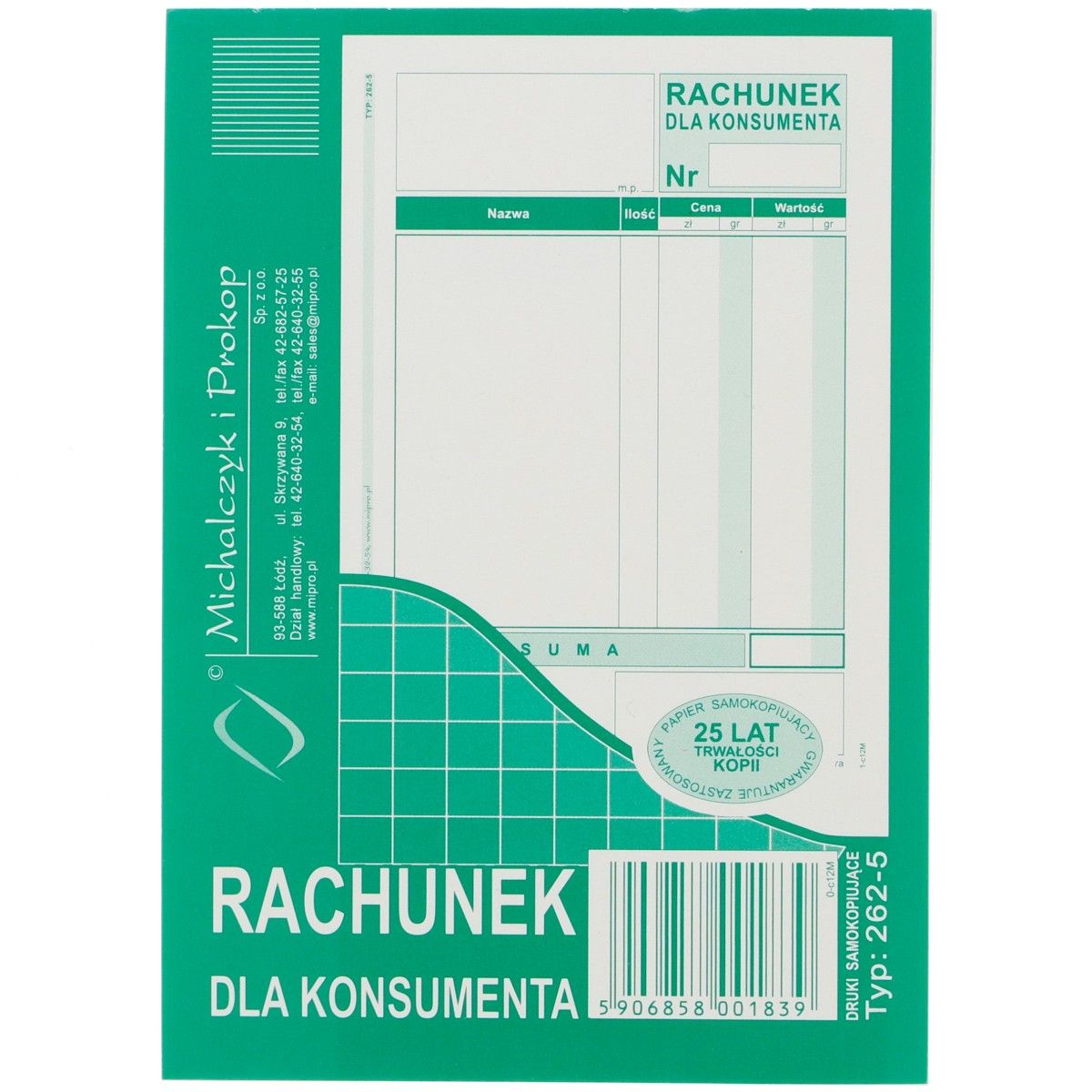 Druk samokopiujący A6 80k. Michalczyk i Prokop (262-5)