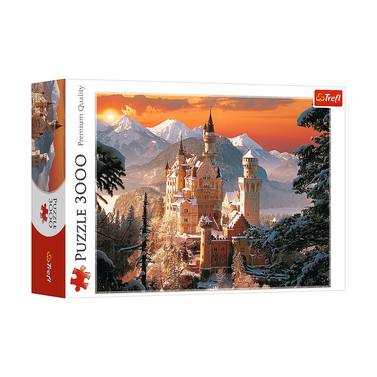 Puzzle Trefl zimowy zamek 3000 el. (33025)