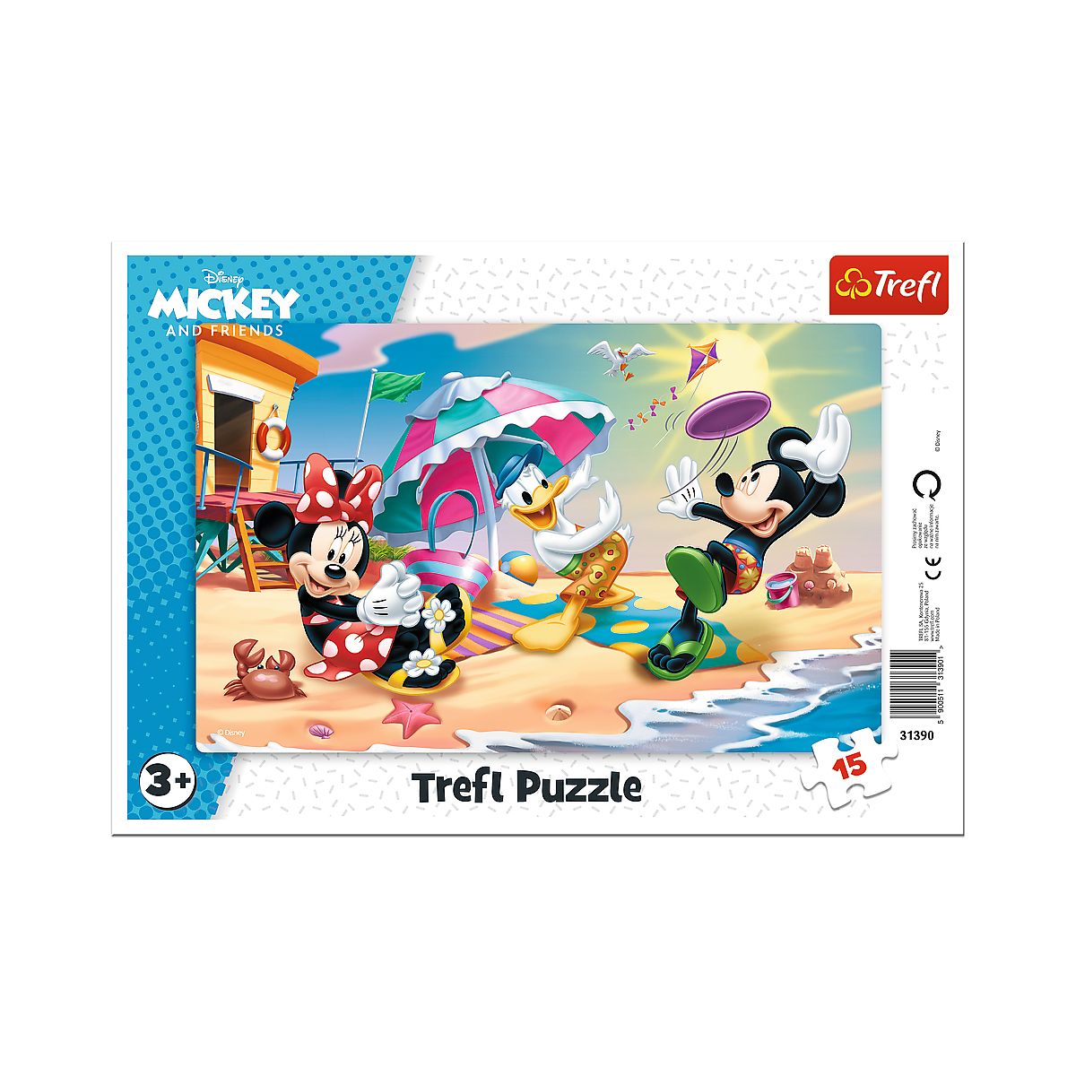 Puzzle Trefl Kicia Kocia Zabawy na plaży 15 el. (31390)