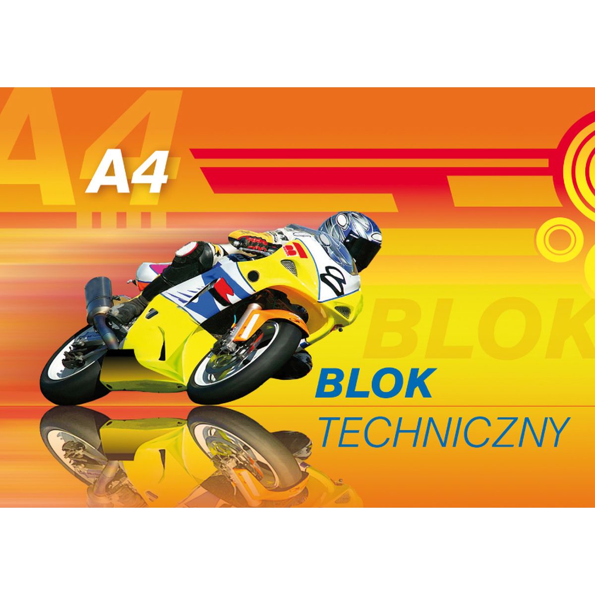 Blok techniczny Kreska A4 biały 240g 10k [mm:] 210x297