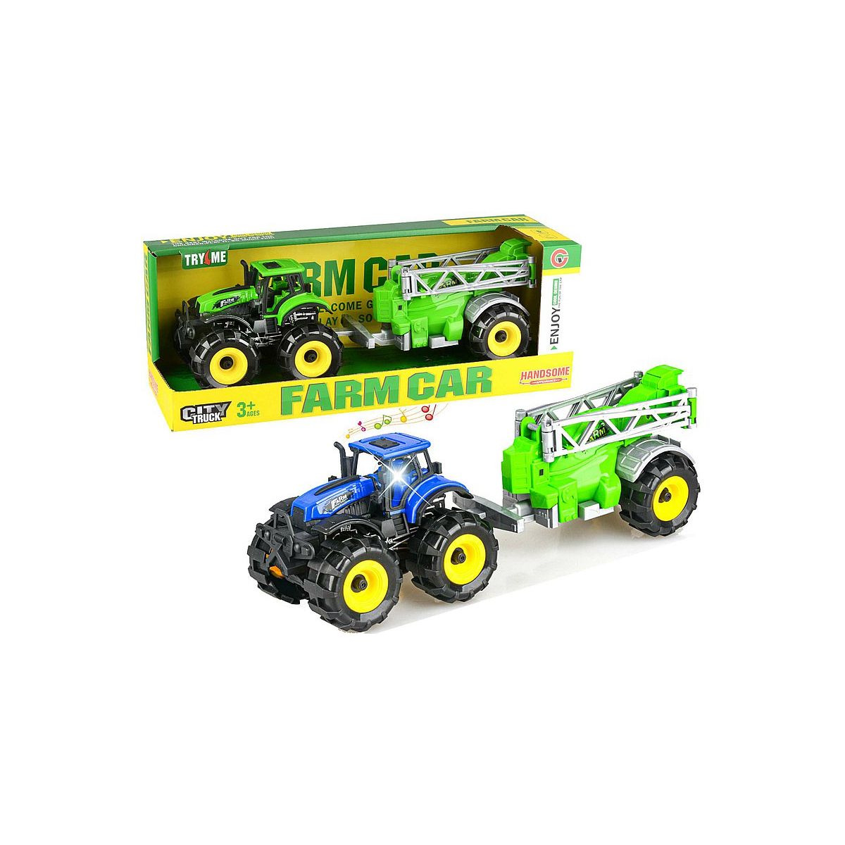 Traktor z maszyną rolniczą, światło, dźwięk, napęd Adar (587021)