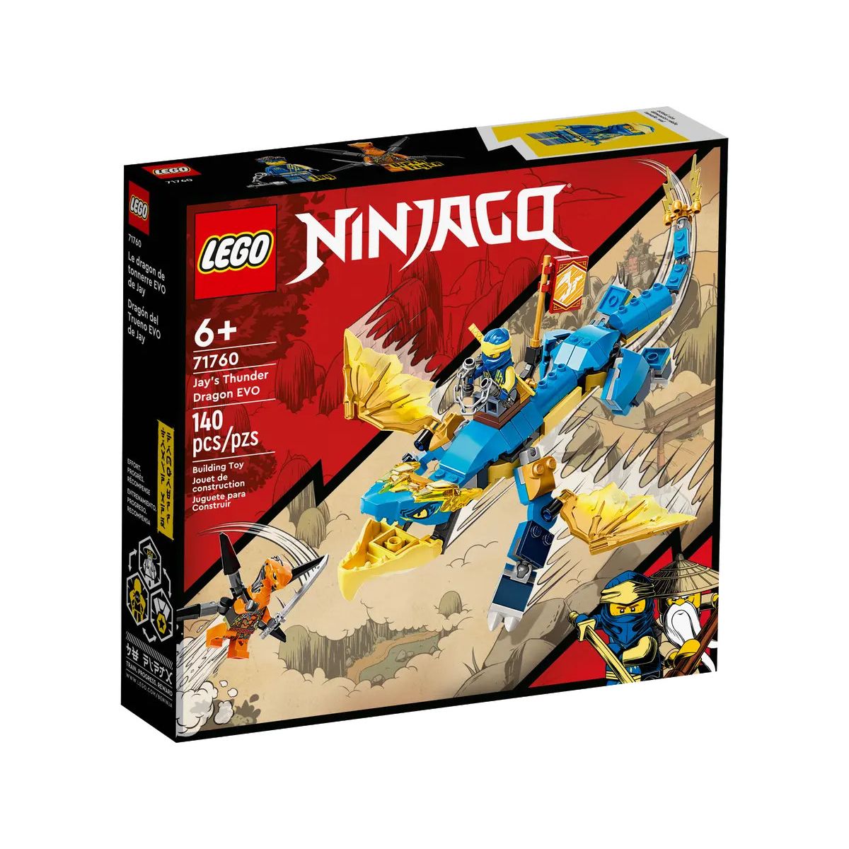 Klocki konstrukcyjne Lego Ninjago Smok gromu Jaya EVO (71760)