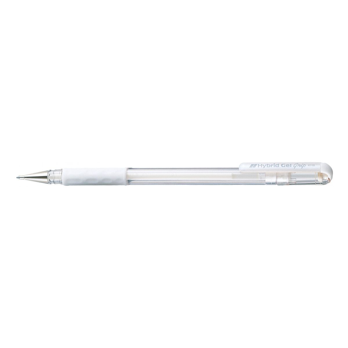 Długopis żelowy Pentel K118M biały 0,35mm