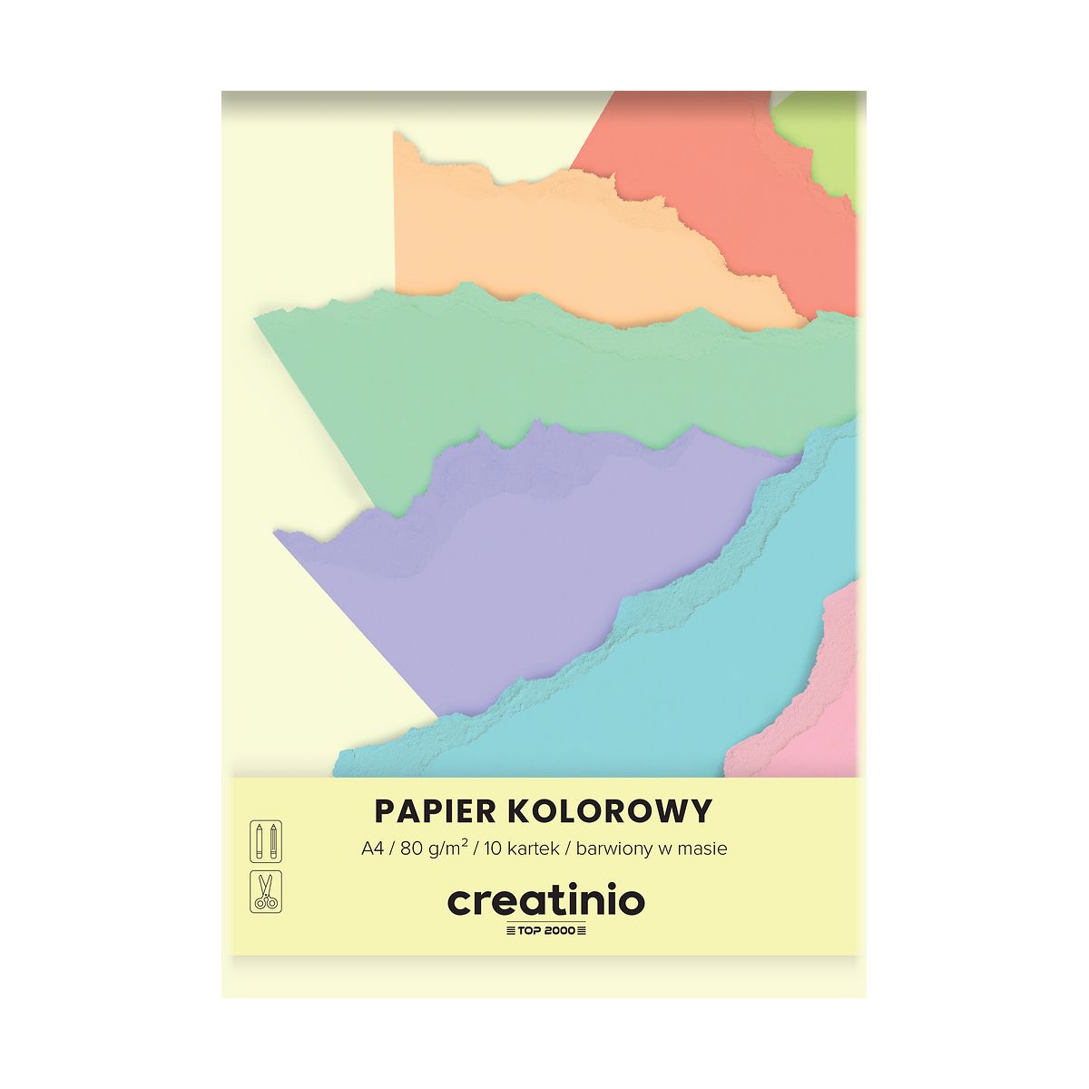 Papier kolorowy Top 2000 Creatinio A4 mix 80g (400176684)