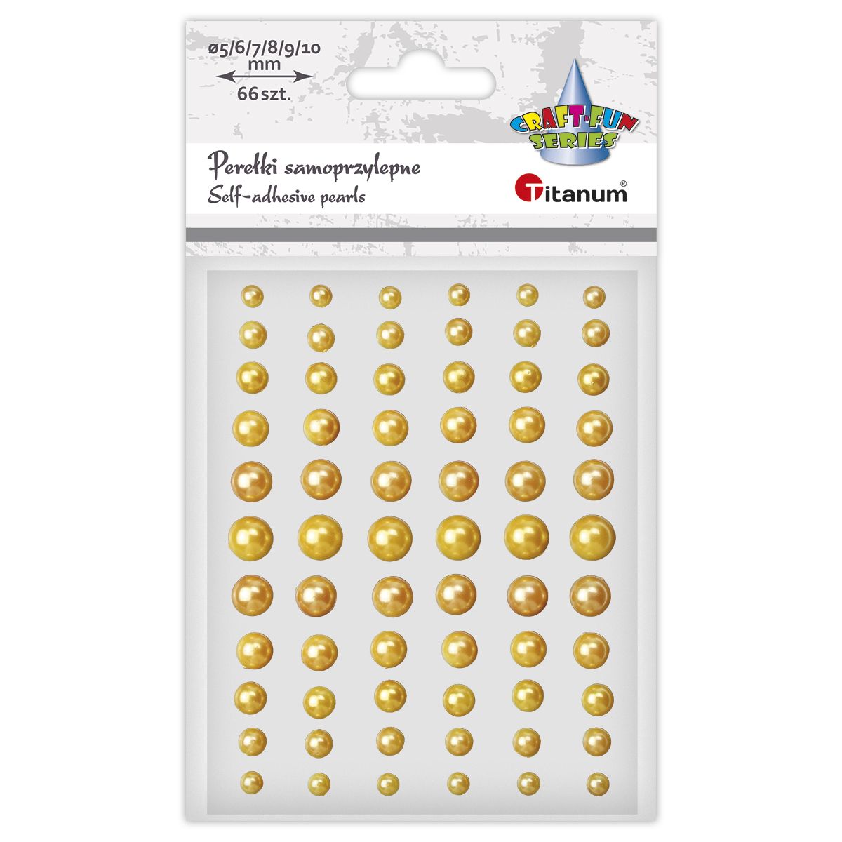 Kryształki Titanum Craft-Fun Series perełki złoty ciemny (24CY0394)