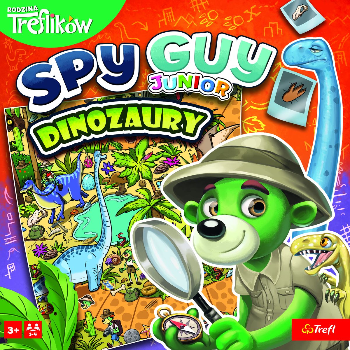 Gra strategiczna Trefl Spy Guy junior Dinozaury (02652)