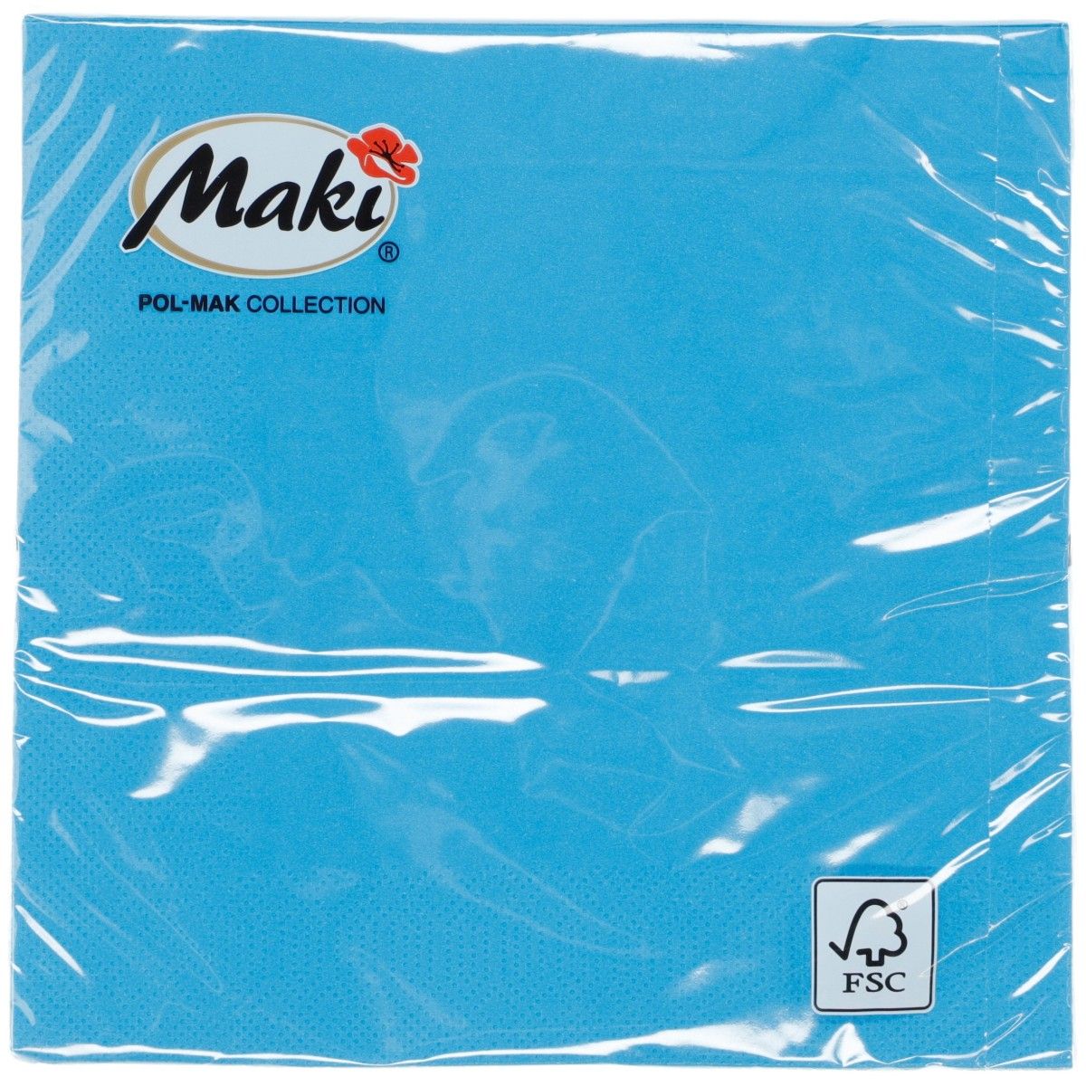 Serwetki Pol-mak niebieski papier [mm:] 330x330 (008)