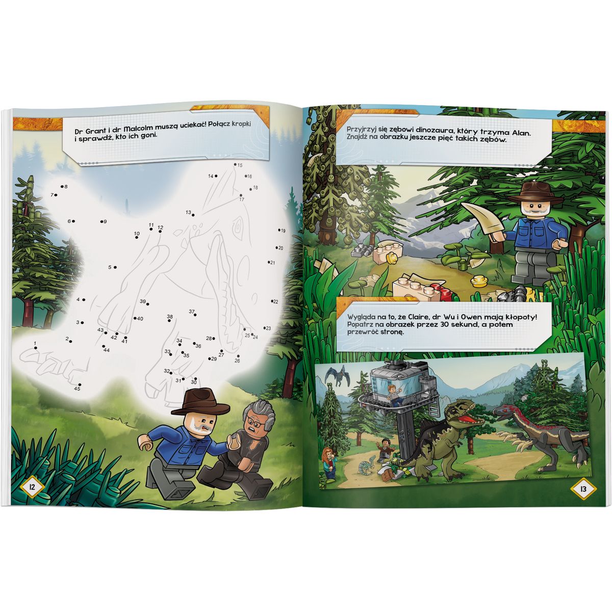 Książka dla dzieci LEGO® Jurassic World™. Misje Alana Granta Ameet (LNC6204)