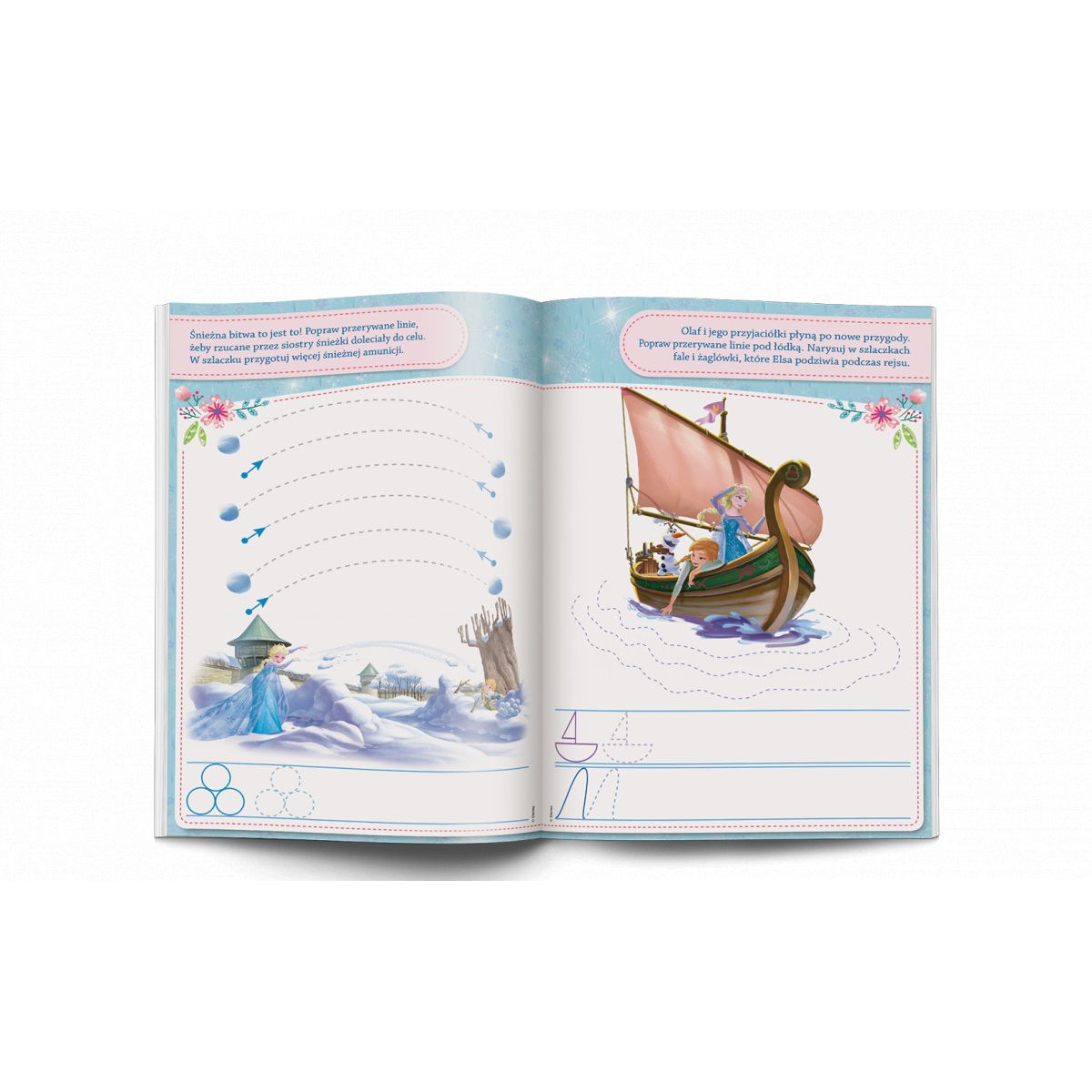 Książka dla dzieci Kraina lodu. Ćwiczę Szlaczki Ameet (SZLB 5)