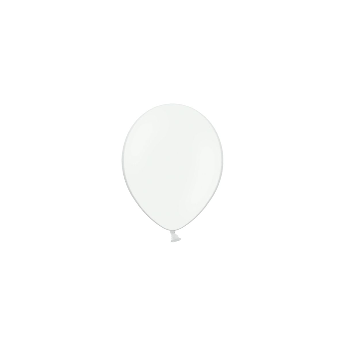 Balon gumowy Partydeco pastelowy 100 szt biały (12P-002)