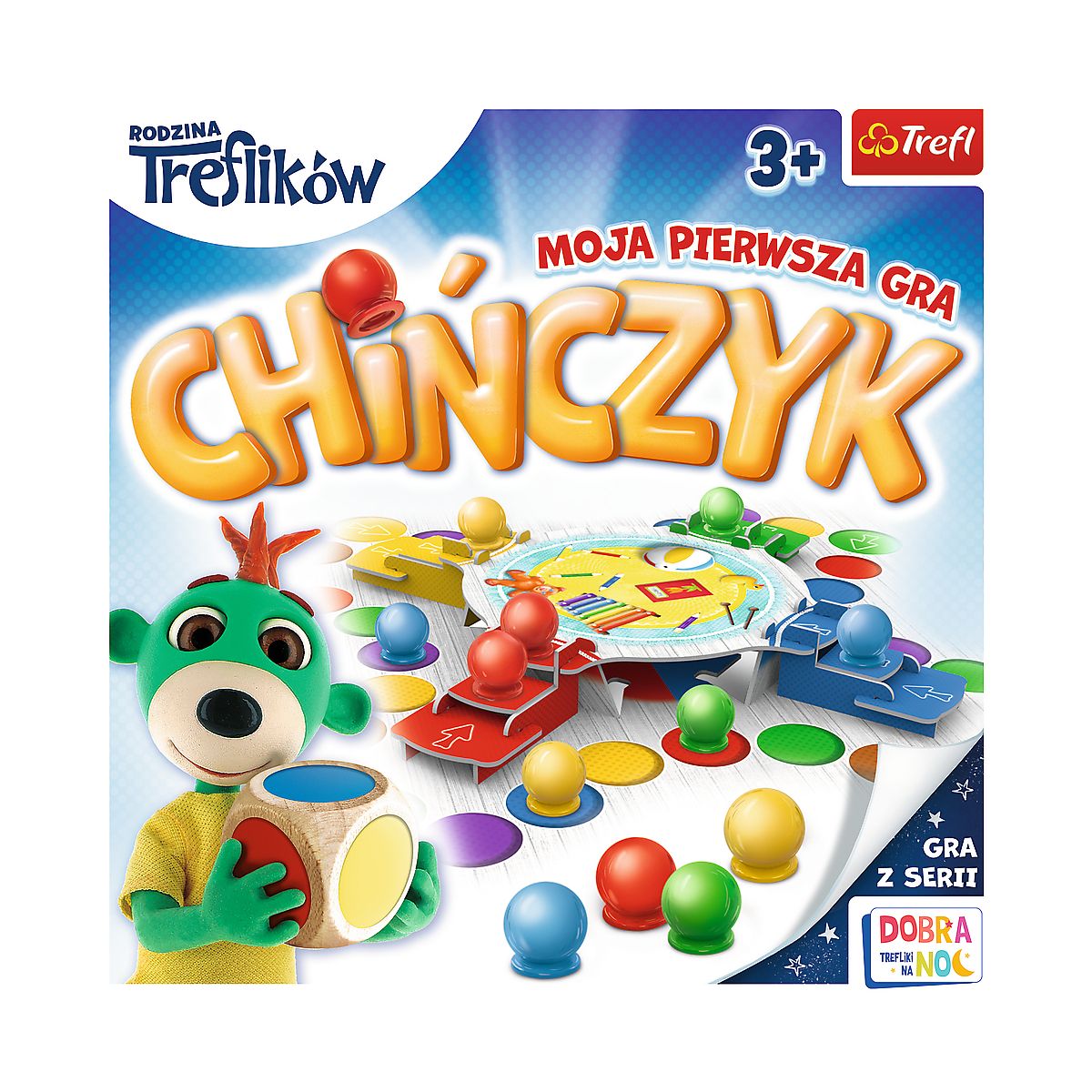 Gra planszowa Trefl Chińczyk, Moja pierwsza Rodzina Treflików Chińczyk Moja pierwsza gra Rodzina Treflików (02056)